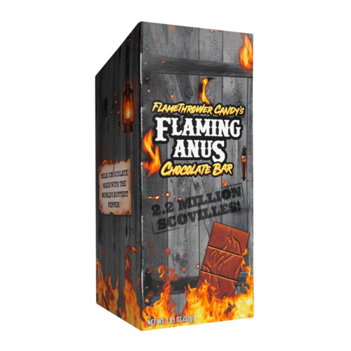 Flaming anus chocolate bar - chocolate,