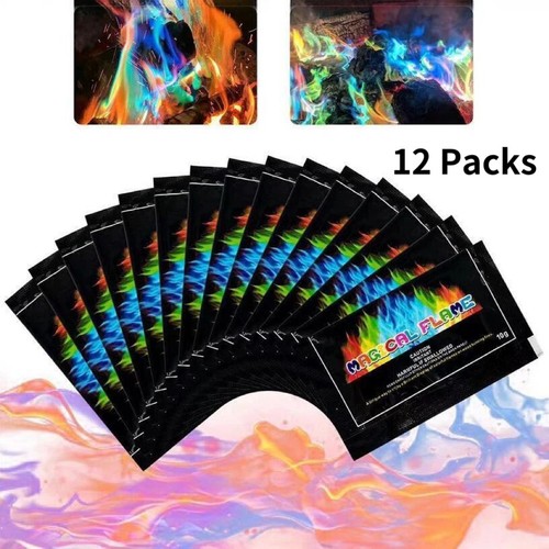 12pcs magic neon flames colour - flames,